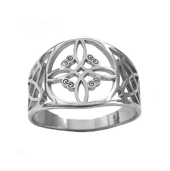 Fashion niche four S witch knot closed stainless steel non fading men's ring give to boyfriend