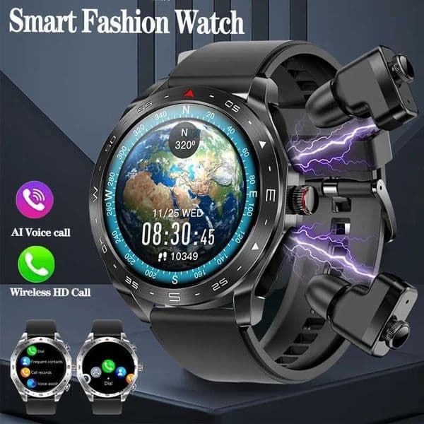 T95 smartwatch 2-in-1 with earphones HIFI earphones smartwatch with speaker tracker music heart rate monitor mens sports watch newXJ250408