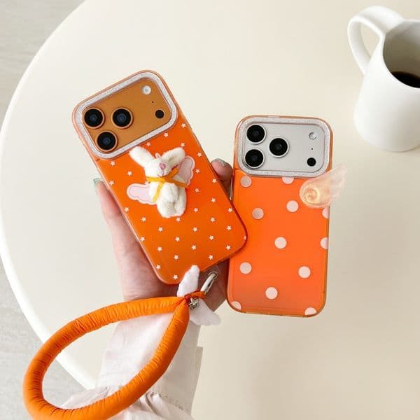 Star Plush Doll Bear Phone Case Compatible with iPhone 17/16 Pro Solid Color Shockproof Cartoon iPhone 15/14