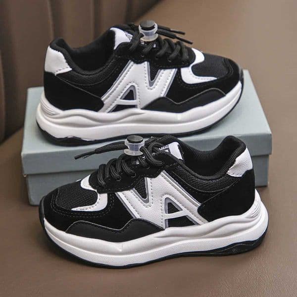 Childrens boys and girls soft sports fashionable running casual baby outdoor flat trendy basketball shoes Y260202