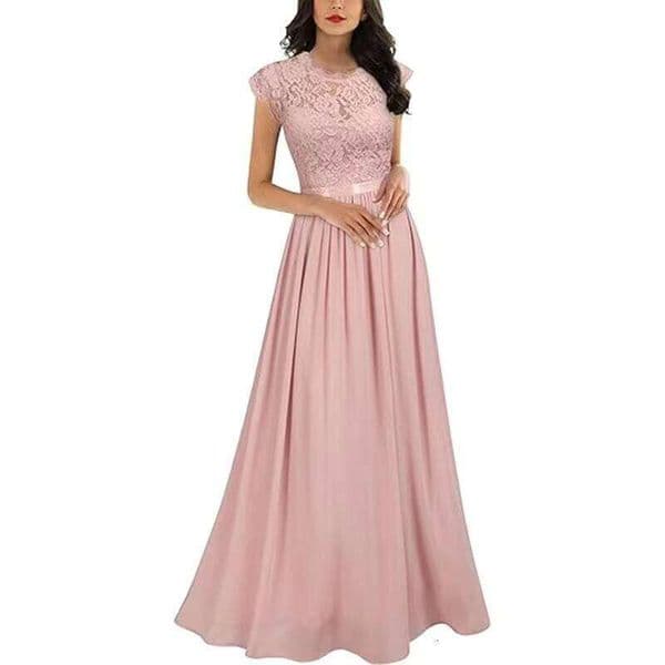 Women's Chic Evening 2025 Maxi Lace Elegant Tight Waist Design Plus Size Ladies Wholesale New Dress prom prom