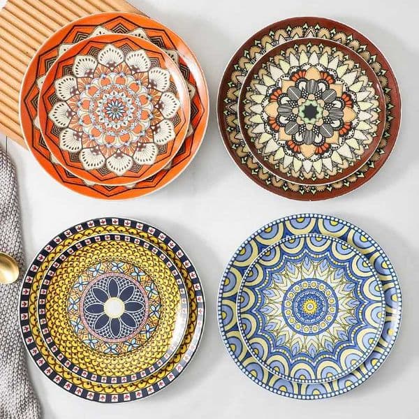 Ceramic cutlery board hand-painted tablet decorative wall panel decorative wall panel X250408