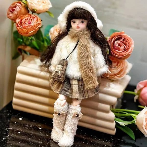 2026 New cologne High Value 30Cm Ball Jointed perfume Set 6 Point BJD Princess Doll With Baby Clothes Girl Birthday Toy Gift Designer