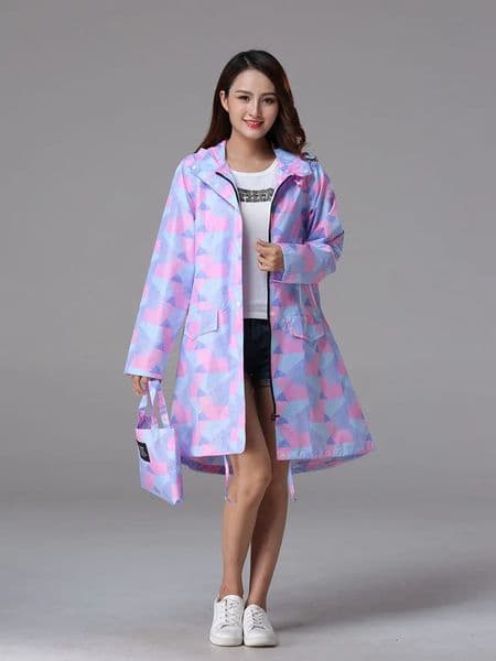 Rainproof Fashion Adult Waterproof Raincoat Womens Portable Outdoor 250408