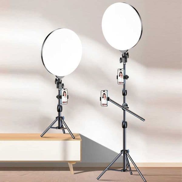 LED photography fill light tripod bracket boom arm camera photo studio circular LED selfie ring light mobile phone light video YouTube X250409