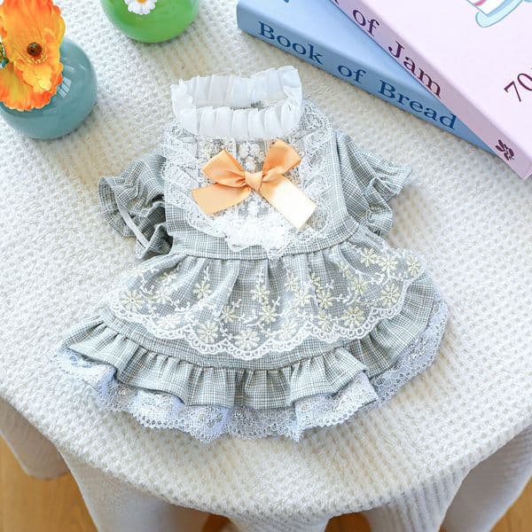 Luxury A Dog, Embroidered cat Pet Wedding Dress Dog With dog Bow, Multi-Layer Lace Outfit Small Girl Pets, Cat Lightweight For Daily Use Free Shipping Shippin