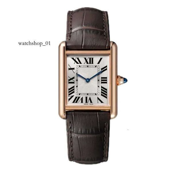 womens ladies quartz men wristwatch rectangle Small Dial Designer Watch leather strap watch high quality 24mm medium 27mm watchesy6