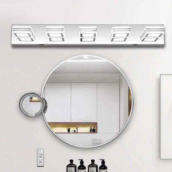 (Same as W1340103888/L2006) LED modern chrome makeup light 5-lamp acrylic chrome makeup mirror light X250409