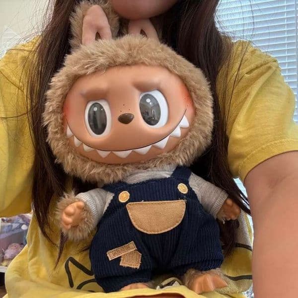 Popular Market 37.5Cm BIG LABUBU The MONSTERS TIME To CHILL SERIES Lovely Vinyl Plush Toys Cute Doll Unique Creative Best Gift