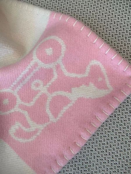BEST QUAILTY Pink Blanket 100&140CM New Baby Suitable Luxury Horse Cashmere Soft Pony Pattern Blanket