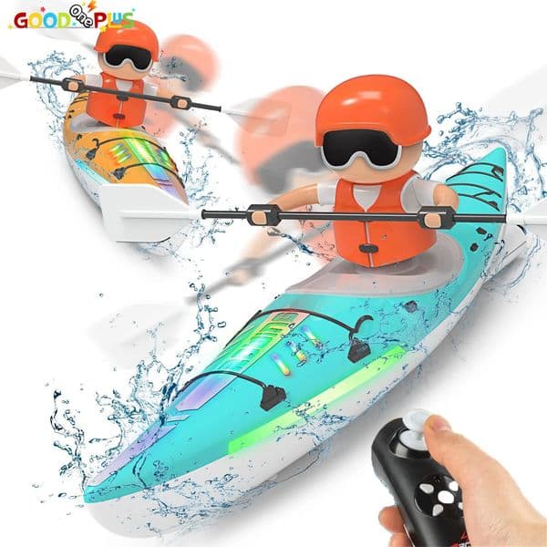 Rc Boat Kayak Racing Ship 24G Remote Control Rowing Boat Paddling Water Competition Games Summer Outdoor Toy for Boys Kids Gift 251104BJ