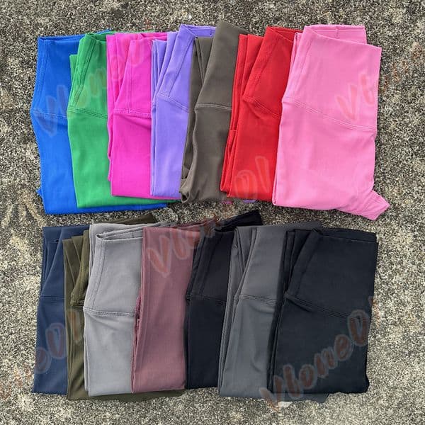 Designer Yoga Pants Womens High Waist Leggings Girls Sports Gym Wear Leggings Sport Outfits Ladies Elastic Fitness Lady Outdoor Sports Trousers