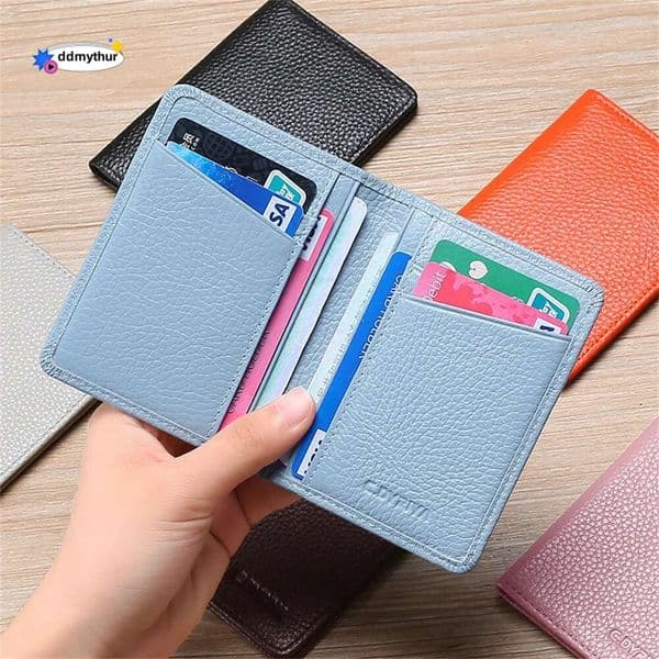 New Super Slim Soft PU Leather Mini Credit Purse Card Holders Men Wallet Thin Small Short Skin Wallets ddmythur
