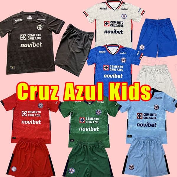 Kits kids 25 26 Cruz Azul Soccer Jerseys CDSyC mexico League Pineda Romo RODRIGUEZ Home away third Football Shirts LIGA MX camisetas de futbol men fans player child