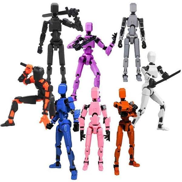 Action Map Titan Multi Joint Mobile Deformation Robot T13 Action Human Model Character and Dog Shaped Toy Childrens Gift X250409