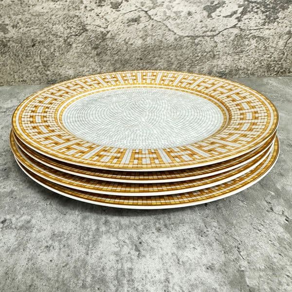 4 Pcs Ceramic Underglaze Creative Nordic Fruit Western Round Plate Household Tableware Soup Rice Dish 000