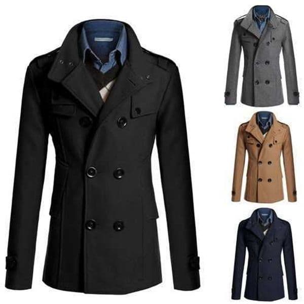 Fashion Men Woolen Jackets Autumn Winter Lapel Double Button Windbreaker Trench Coat Belt Cold Resistance Mid-Long Overcoat X251110