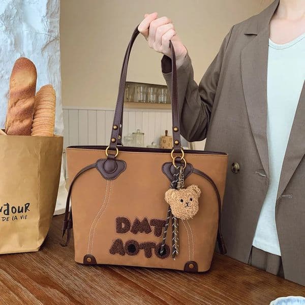 2025 Monogram Tote Bag for Women Spacious Designer-Inspired Shoulder Purse with Top Handle Work Commute Bag R251110BANJIA