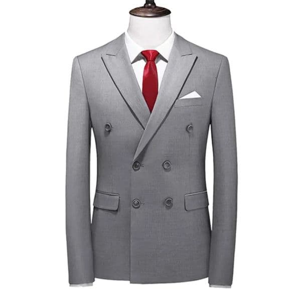 Fashion Men Double Breasted Tuxedo Business SuitMale Slim Fit Korean Casual ClothingMens Jacket Blazers 251110BJ