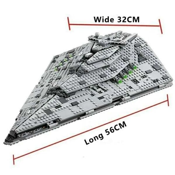 New Destroyer Space Compatible with 75190 Starship Fighter Spaceship Model Set Building Blocks DIY Toy Kid Birthday Gifts X251110
