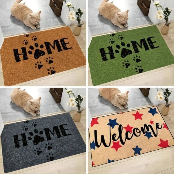 Simple Mat Welcome Entrance Door Floor Decor Washable Carpet Non-slip Easy To Clean Area Wrinkle-Resistant Rug Suitable for Home 250407BJ