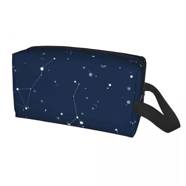 Cute Navy Night Travel Toilet Bag Womens Space Cosmetics Makeup Bag Beauty Storage Dopp Kit 250409BJ