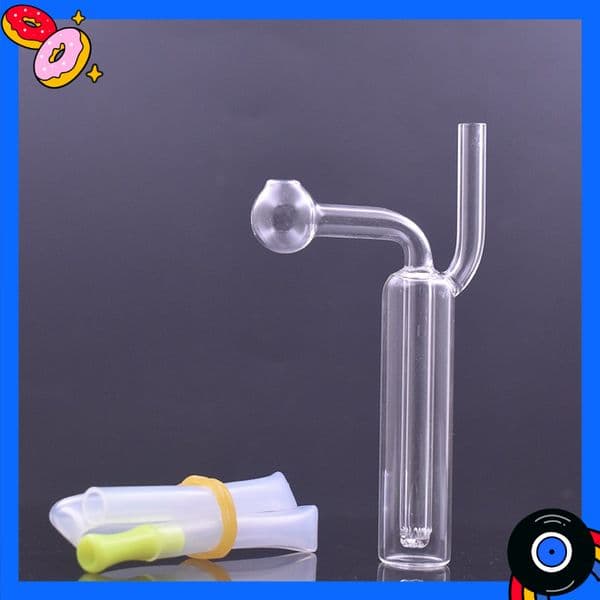Travel cheap Mini Glass Oil Burner Bong Thick Pyrex Clear Heady Recycler Hand Water Pipes Bongs for Smoking,USA popular SP300