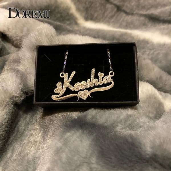 DOREMI 316L Stainlesss Custom Name Necklaces Pendant Letters Necklace for Women Custom Chain Jewelry Children Personalized Gold 250409