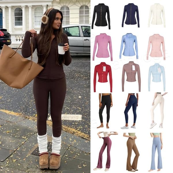 yoga set Sports Set gmy sets Jackets Waist pants Workout Sets Comfortable Fitness Clothes Suits Outfit Active Hot Sell jacket set running Walking Trav f4M4#