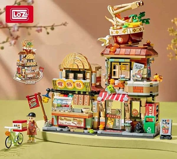LOZ Building Blocks City View Scene Lemon Tea Shop Retail Store Architectures Assembly Toy Christmas Gift for Children Adult X251110