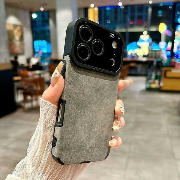 Suede Fur Leather Matte Protective Case For iPhone 17 Air 16 15 14 13 11 12 Pro X XS XR Max 7 Plus Shockproof Silicone Funda H251110
