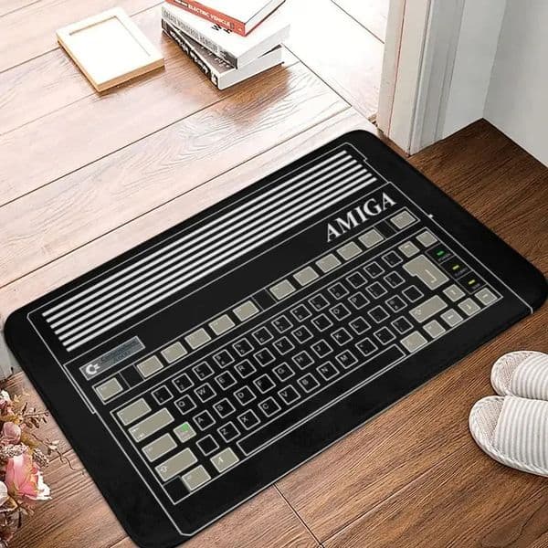 Commodore Amiga Front Door Mat Anti-Slip Indoor Absorbent C64 Computer Doormat Floor Bathroom Entrance Rug Carpet 250407
