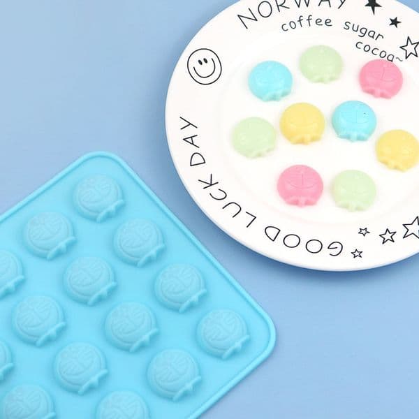 In Stock Wholesale 16 Cat Head Ice Tray Silicone Chocolate Mold Home DIY Baking Tools