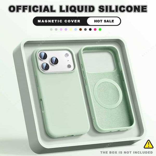 Magnetic Official Phone Case For iPhone 16E 16 14 15 Plus 11 12 13 16 17 Pro Max Air Liquid Silicone Protector Cover H251110