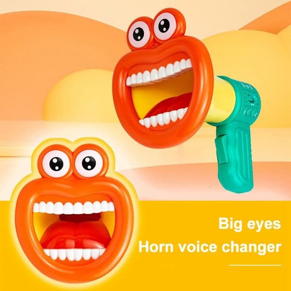 Funny Horn Handheld Large-Mouth Speaker Voice Changer Recording Gift for Childrens Party Supplies Noise Making Trumpet 251110BJ