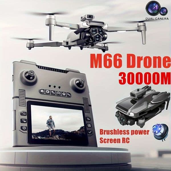 Large screen folding remote control drone intelligent obstacle avoidance optical flow positioning high-definition aerial photography brushless motor