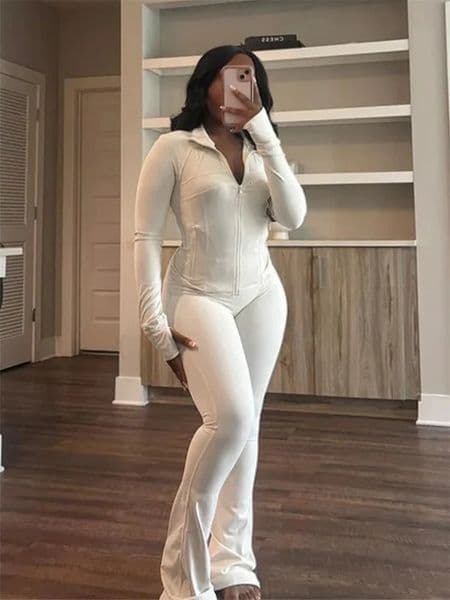 Elegant Sports Women Clothing Sales Long Sleeve Tops Flare Pants 2 Two Pieces Sets Tracksuit Streetwear Jogging Leggings Outfits 251110
