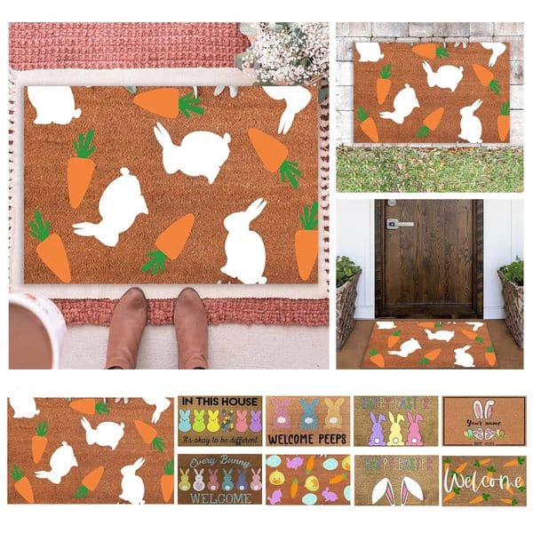 Floor Mat Living Room Decor Carpet Home Easter Holiday Mats Welcome Door Mats Doormat Balcony Front Door Carpet Outdoor Indoor 250407BJ