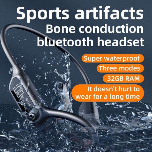 The new X10 bone conduction swimming headphones come with 32GB of memory and digital display for sports running headphones