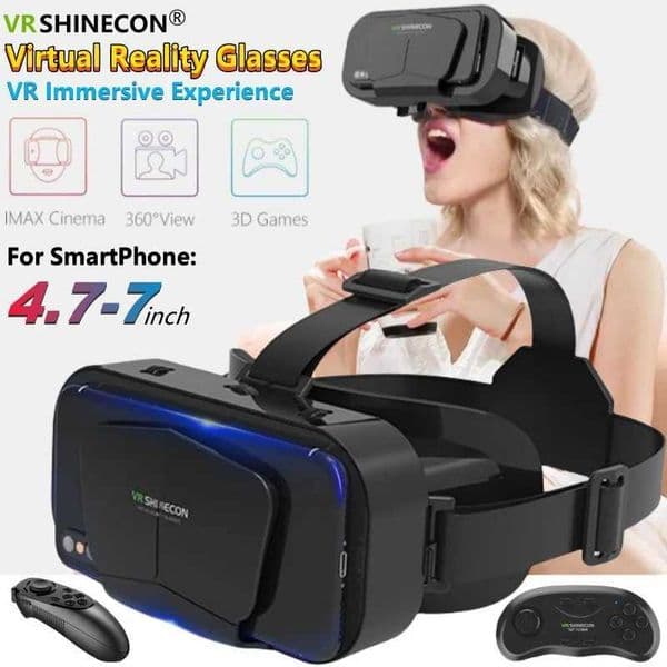 G10 IMAX 3D movie giant screen virtual reality glasses Google cardboard box VR headset 4.7-7 inch phone supports game controller M250411