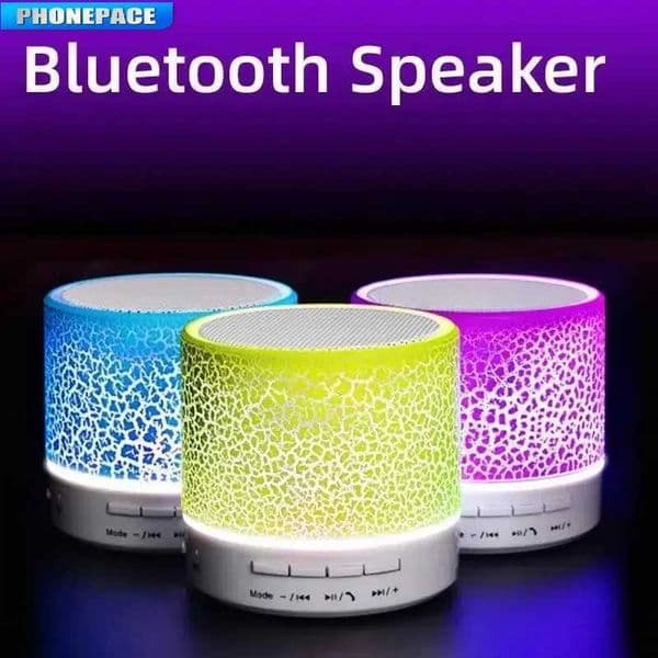 PHONEPACE Bluetooth Speaker Wireless Loudspeaker Crack LEDTF Card USB Subwoofer Portable MP3 Music Sound Column K251110