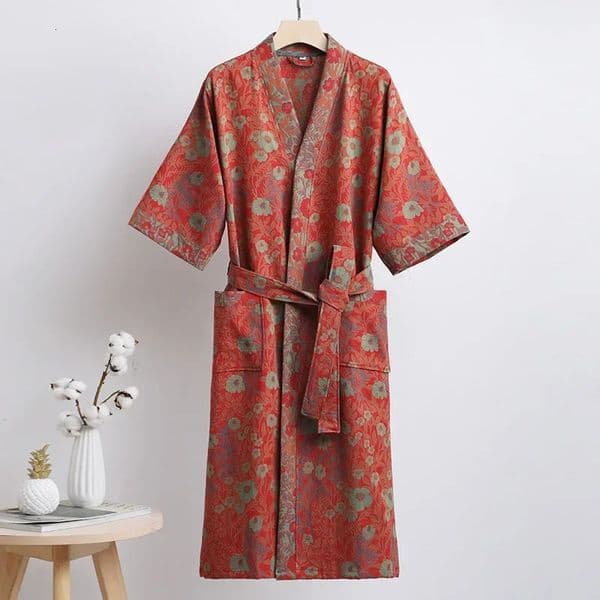 Cotton Printed Womens Bathrobe for Spring and Autumn Pajamas Home Clothing Multi Colors Quick Drying Bathrobes Female 251105