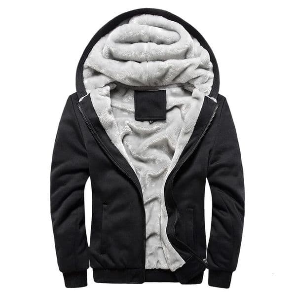 Mens Hoodies Jacket Winter Thick Warm Fleece Zipper Hoodies Coat Casual Tracksuit Sportwear Male Sweatshirts M 5XL 251111