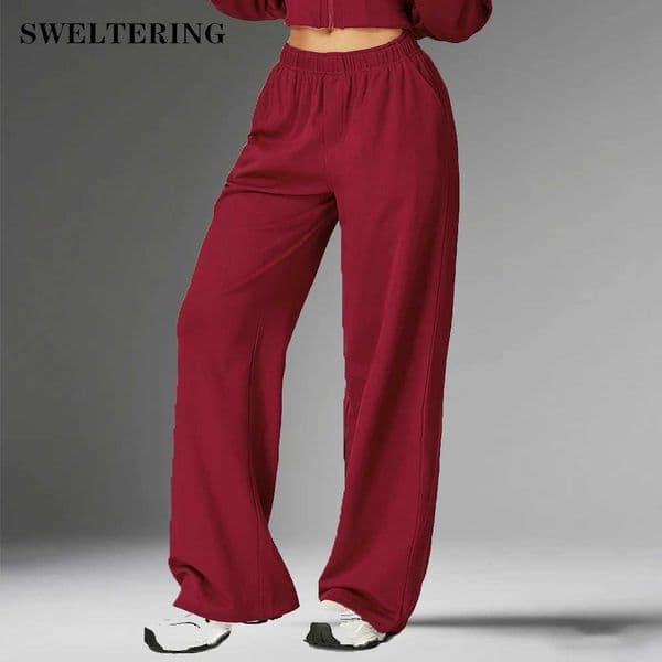 Gym Fitness Sports Pants Flared Leggings Workout Running Cycling Sport Leggings Women High Waist Wide Leg Pocket Pants C251111