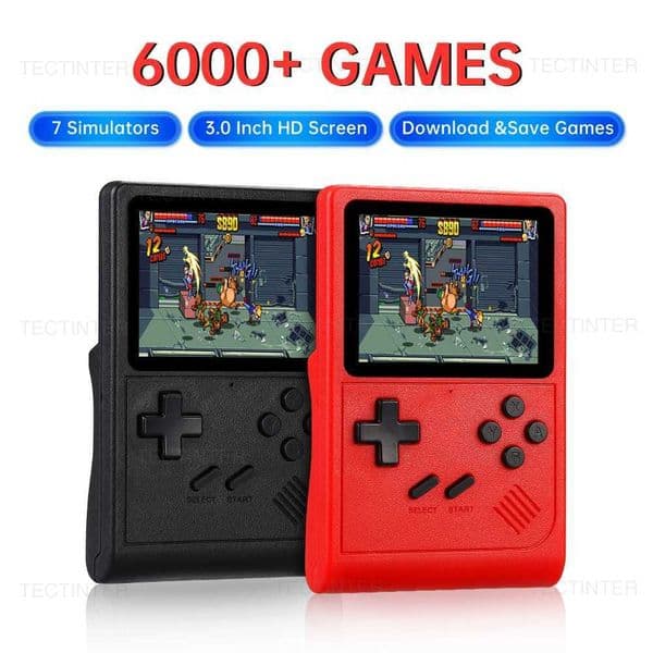GB300 portable handheld game console with 3.0-inch screen TV video game console AV output retro game console built-in 8GB 6000+games T250411