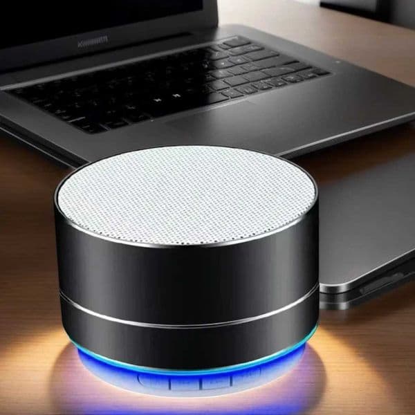 A10 Wireless Bluetooth Speaker - Mini Steel Cannon Subwoofer with Gift Card Portable Colorful K251110