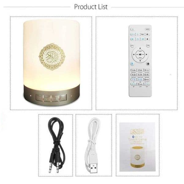Colorful LED Light Quran Wireless Bluetooth Speaker Koran Reciter Muslim Speaker Support MP3 FM TF Card Radio Remote Control K251110