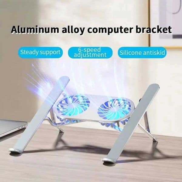Laptop Stand with Cputer Cooling Fan for Book 11-16 Inch Aluminum alloy Bracket for All Gaming laptop C251111