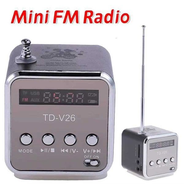 TDV26 Mini Portable Sound Speaker SD TF Card FM Radio AUX Stereo Music MP3 Player Bluetooth Speaker For PC Computer Mobile Phone K251110