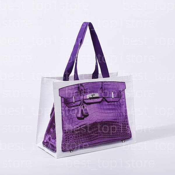 Tote bag Shoulder bag Shopping bag Plastic waterproof laminated snake skin bag womens handbag travel laptop purse lady foldable Practical